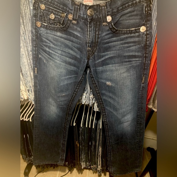 SOLD! True Religion 🇺🇸 Ricky Super T Rare Black Retail Patch size 32x34 EUC - Picture 6 of 11